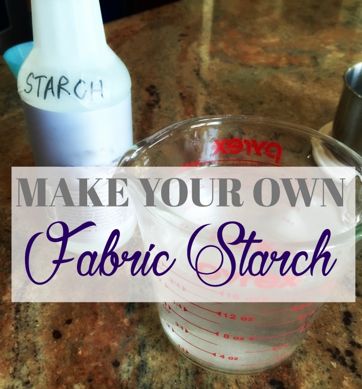 Homemade Fabric Stiffener —