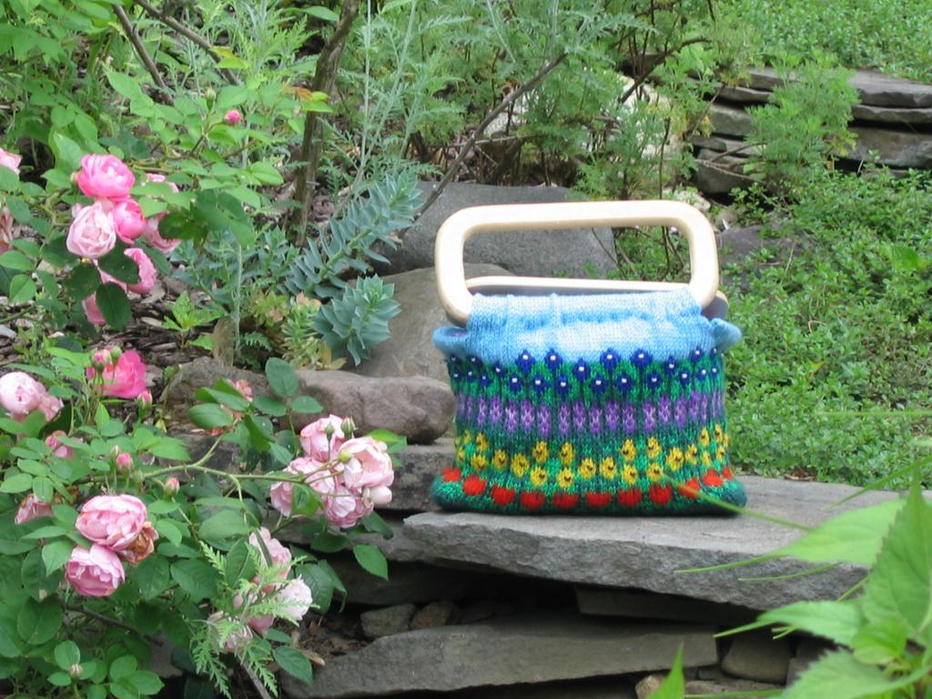 Floral Project Bag Knitting Pattern