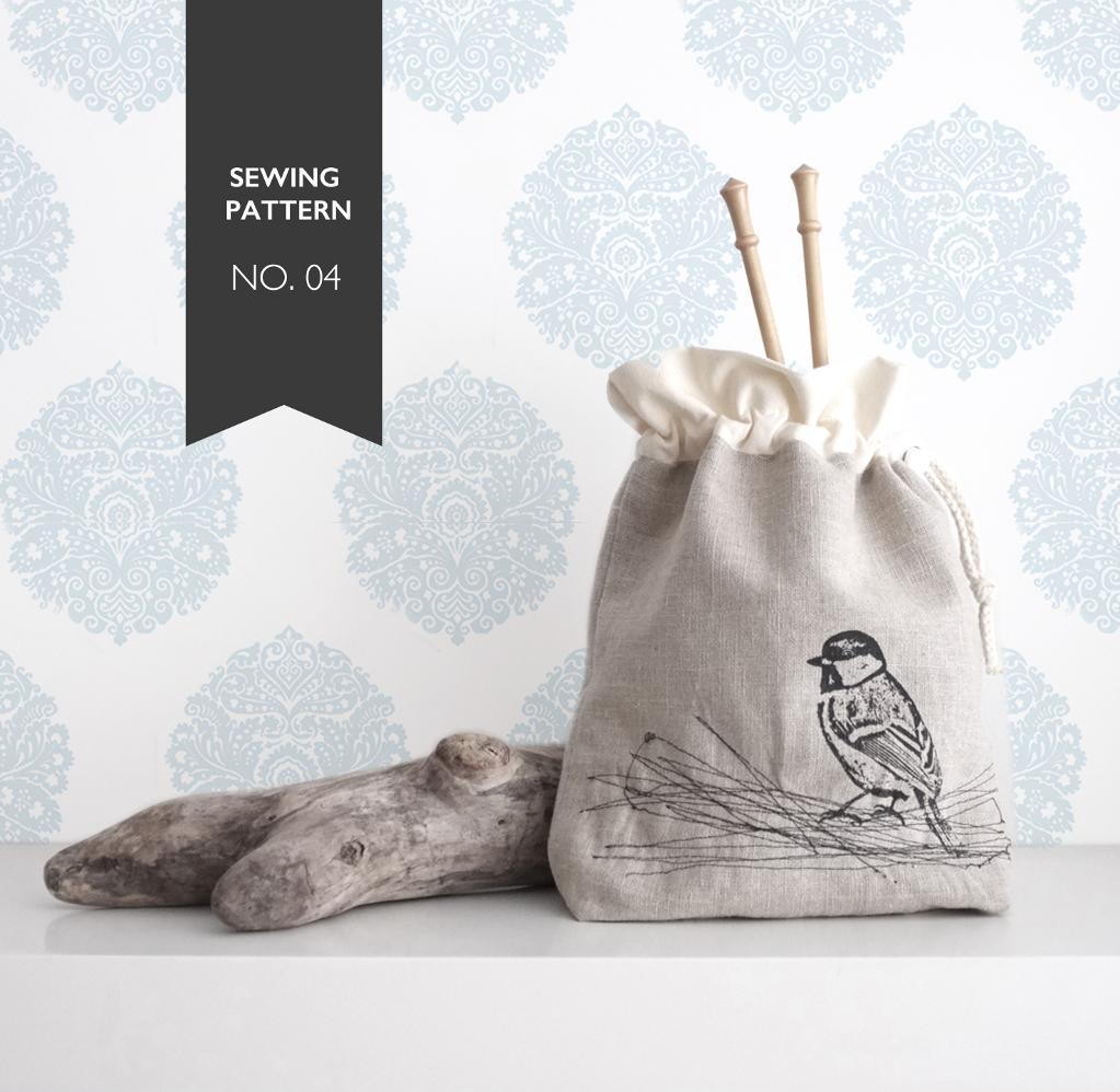 Easy Drawstring Bag Sewing Pattern
