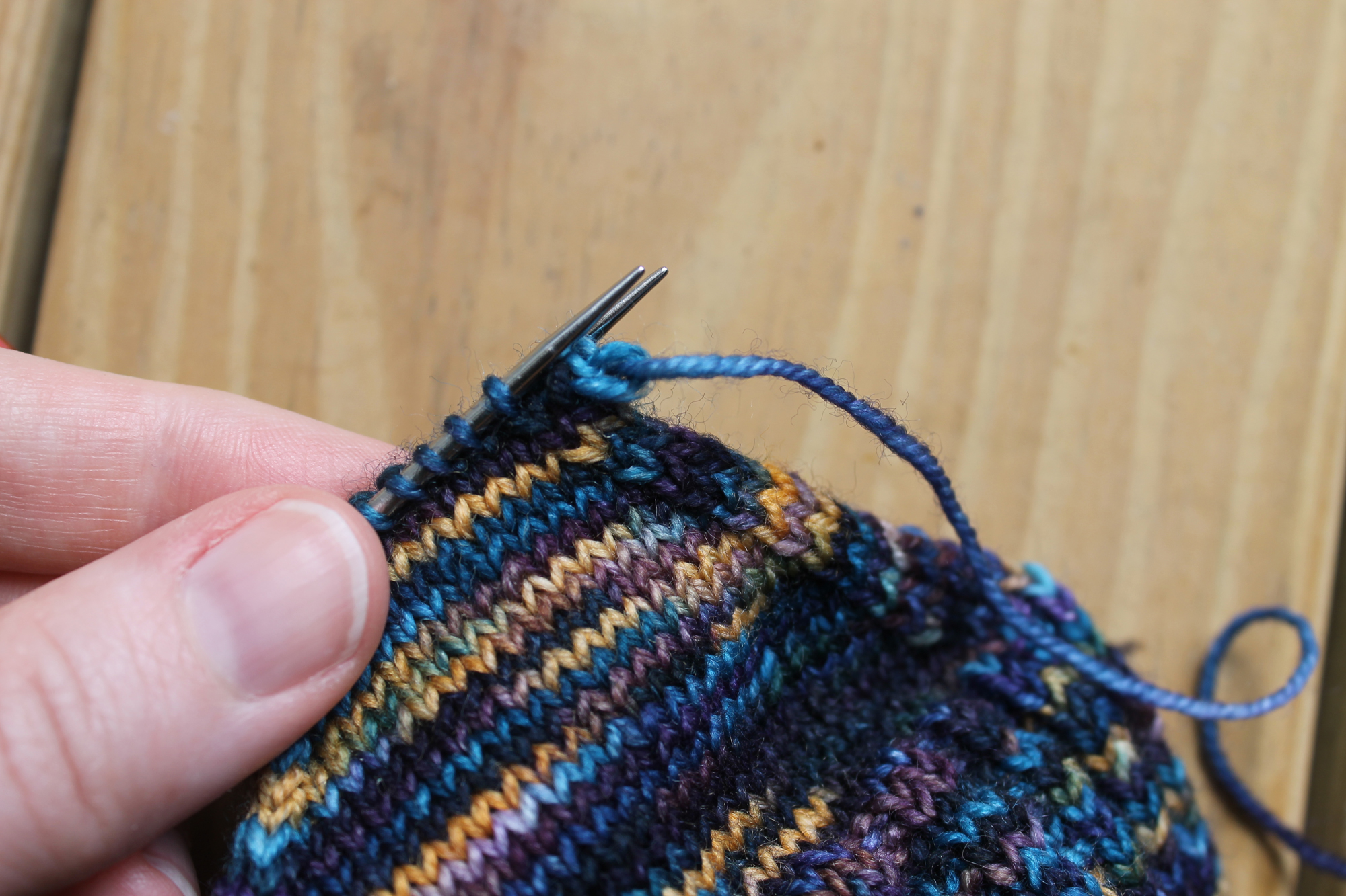 Back stitch dropped off the needle