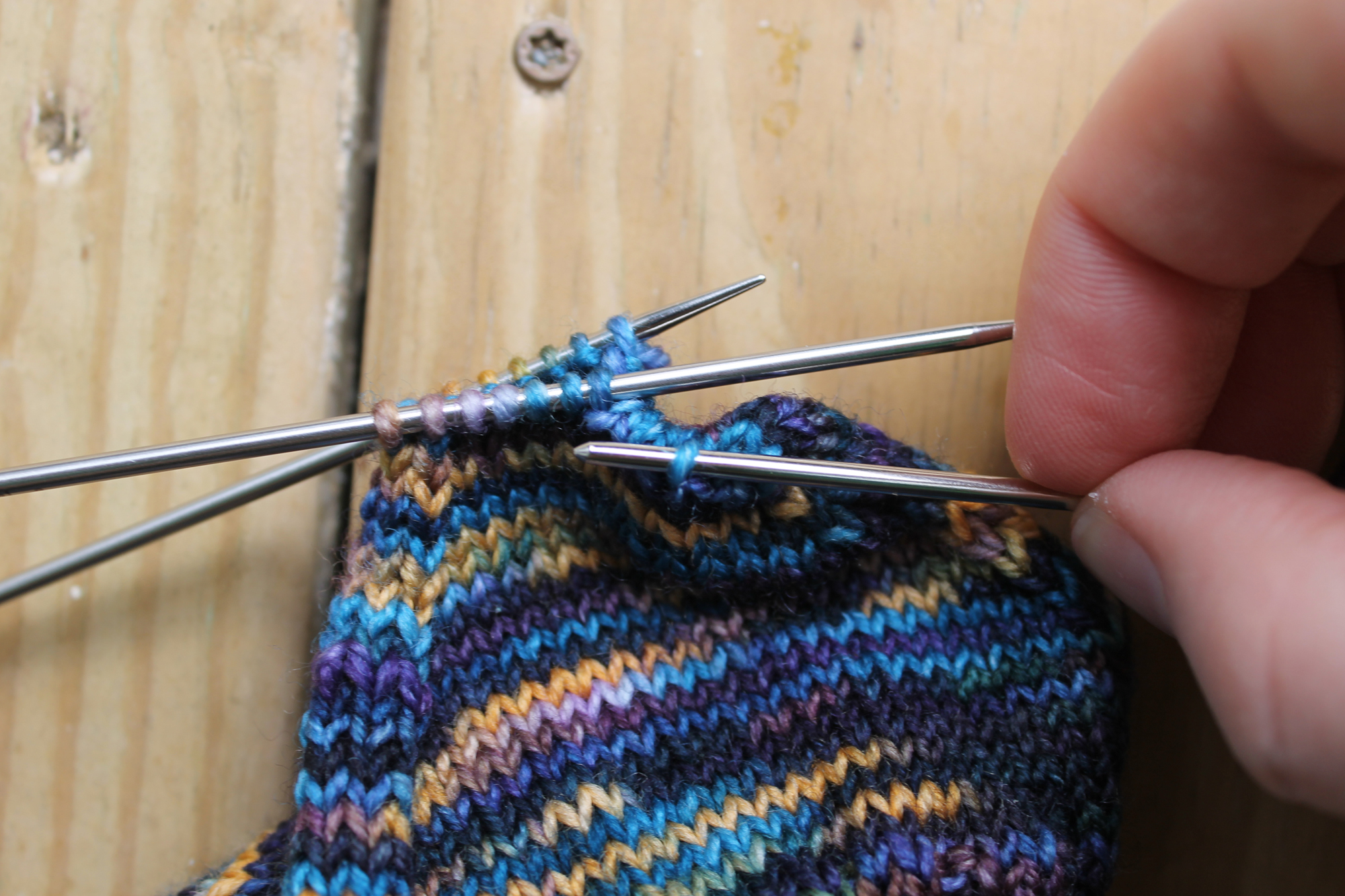 Even out the stitches