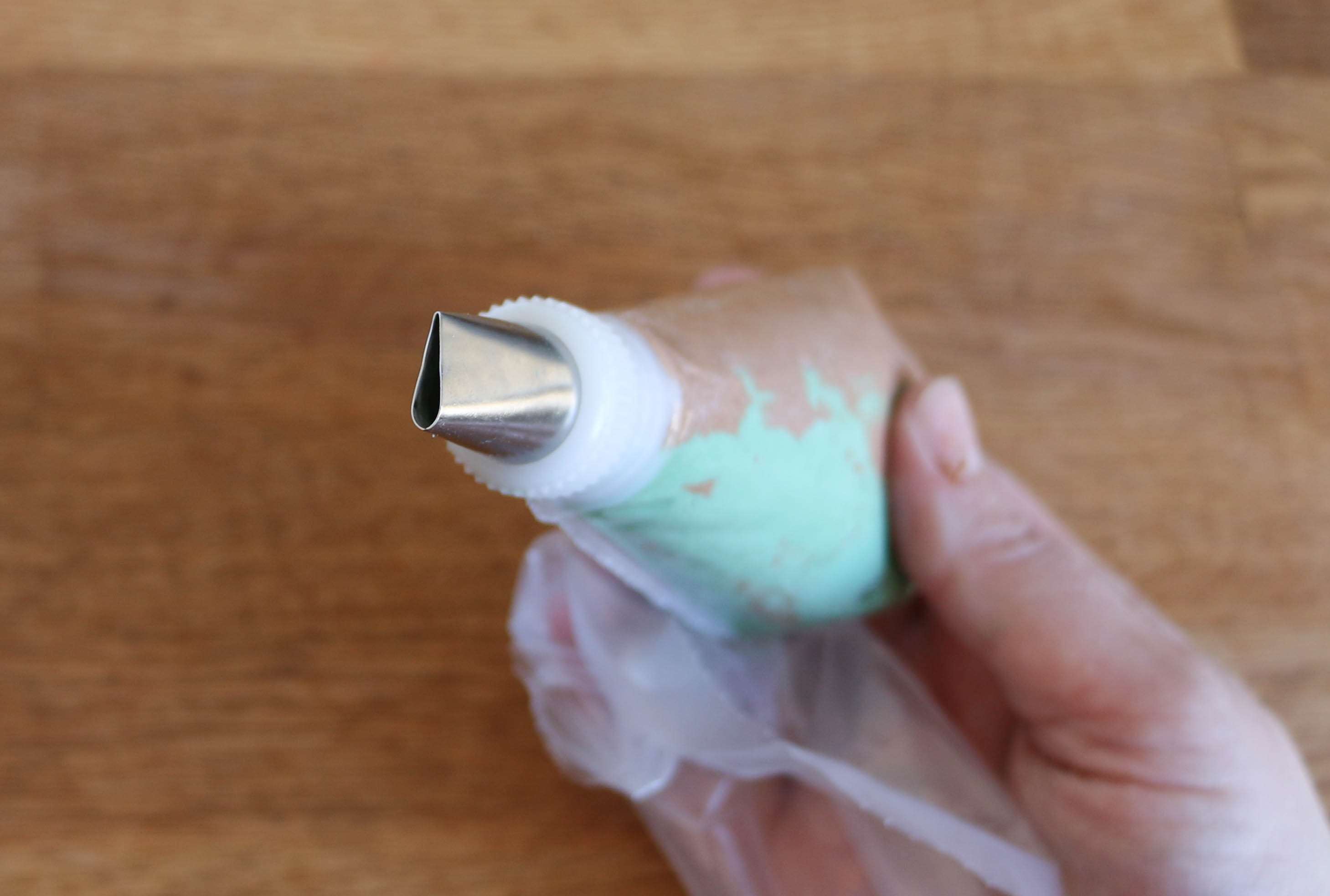 Lining up the thin end of the tip with the stripe | Erin Gardner | Bluprint