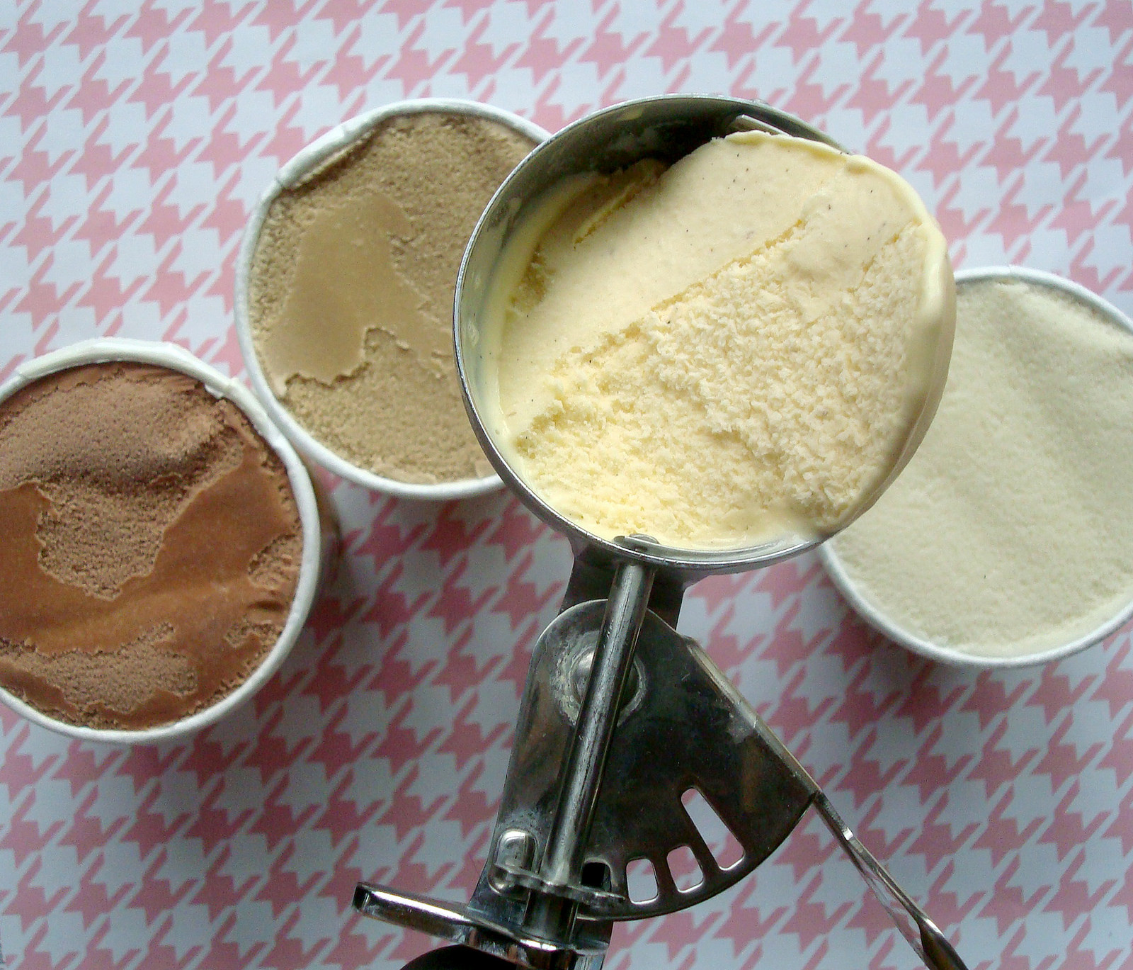 Ice cream in cake mix