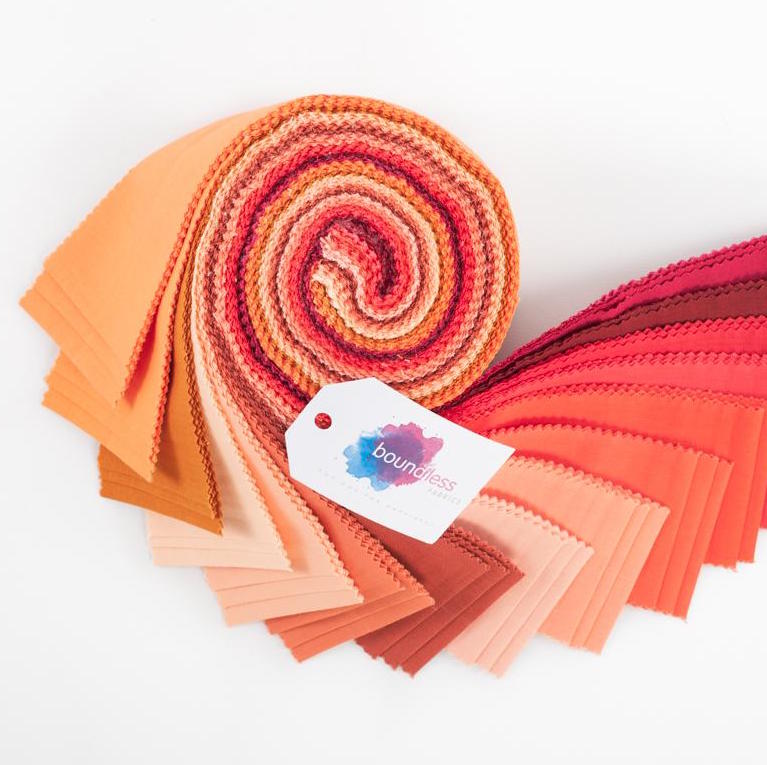 Boundless Solids Tangerine Dream Precut Fabric