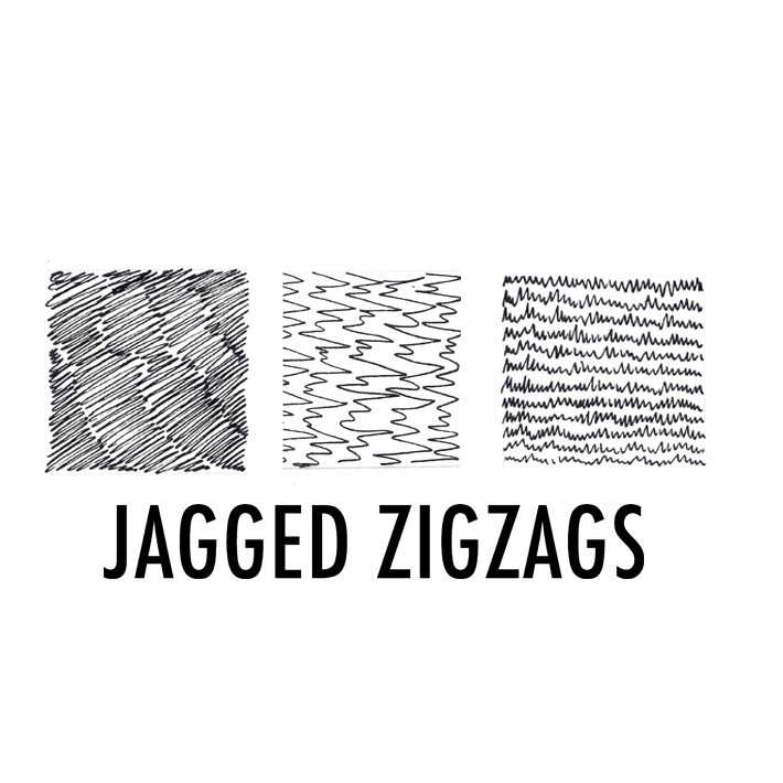 Jagged zigzags