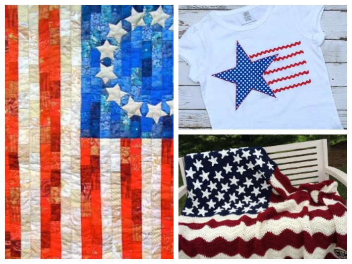 Patriotic Patterns Collage