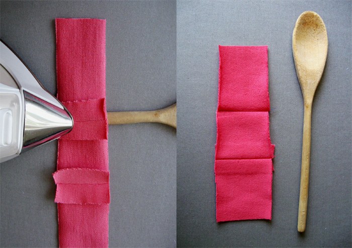 wooden spoon with iron
