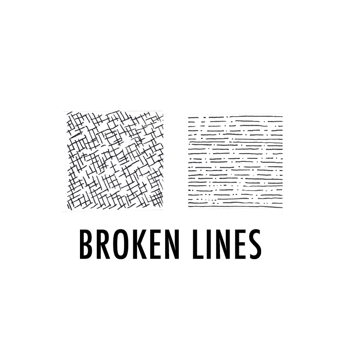 Illustration of broken lines 