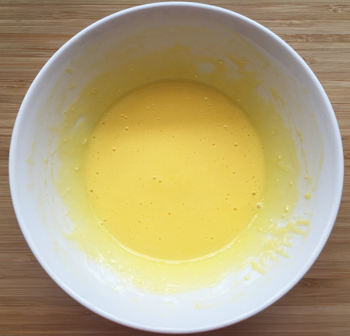smooth yolk mixture 