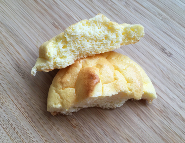 cloud bread cut in half