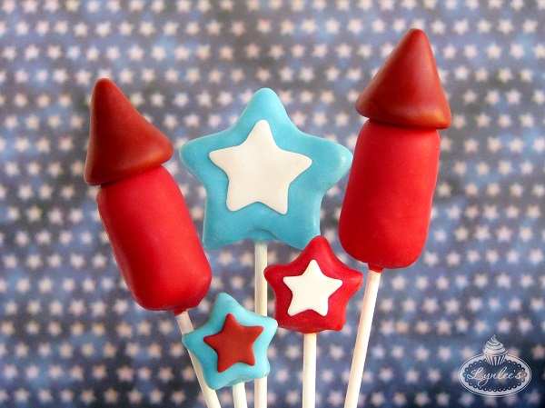 fireworks cake pops