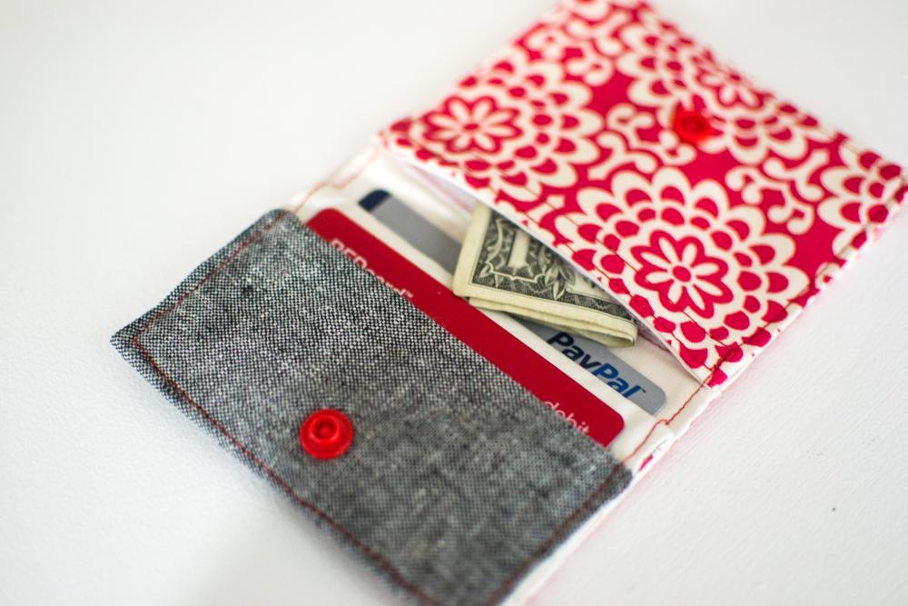 Fold and Stitch Wallet Pattern from Sew Can She