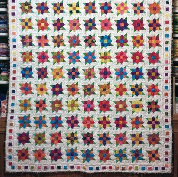 
Flowers Squared Quilt