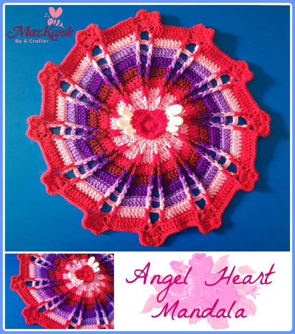 Angel Heart Mandala Crochet Pattern