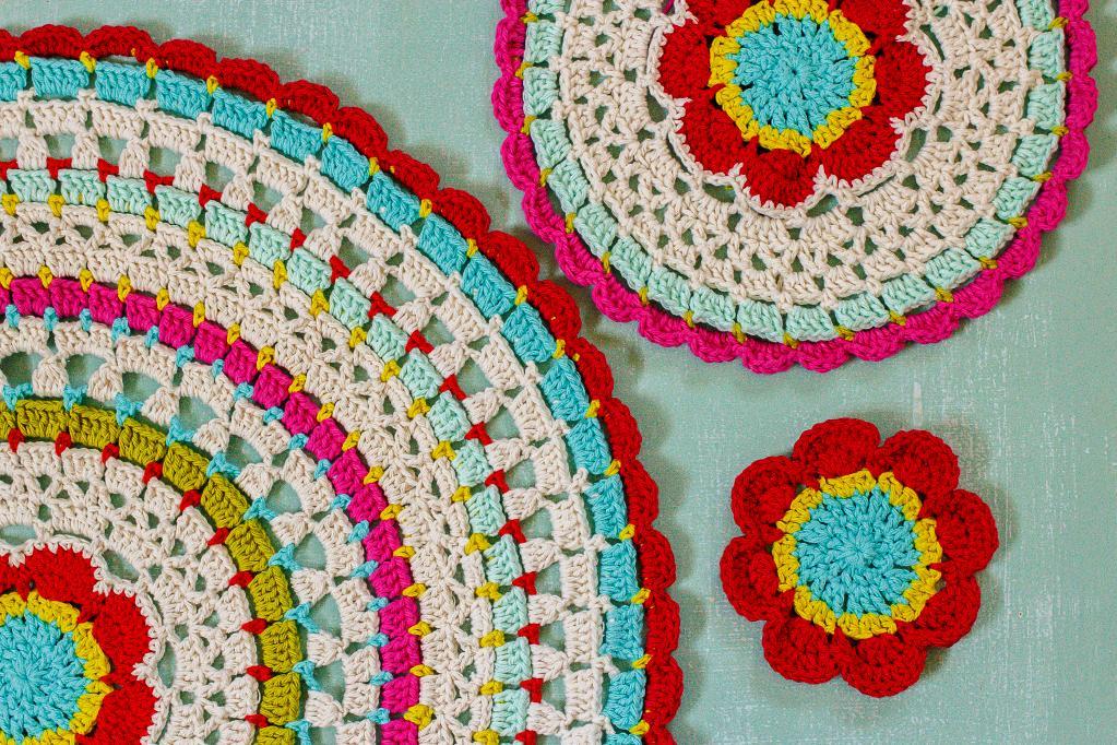 Mod Floral Mandala Crochet Pattern
