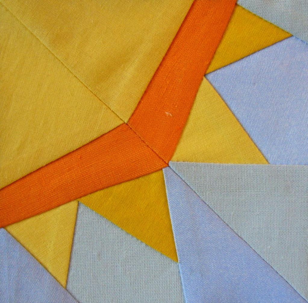 Sun Paper Piecing quilt block