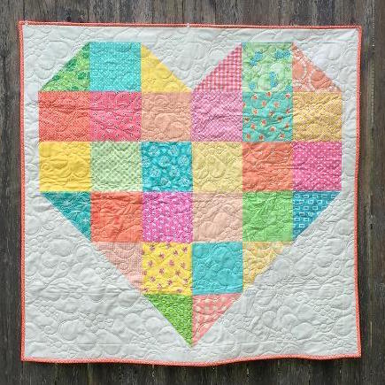 
Patchwork Heart Baby Quilt Pattern