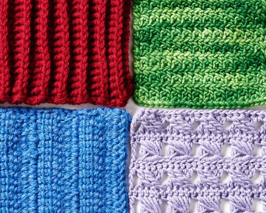 Simple Crochet Swatches