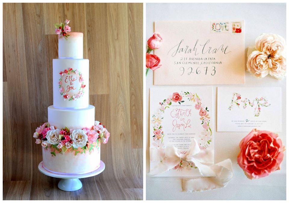 Wedding Cake That Matches Invitations