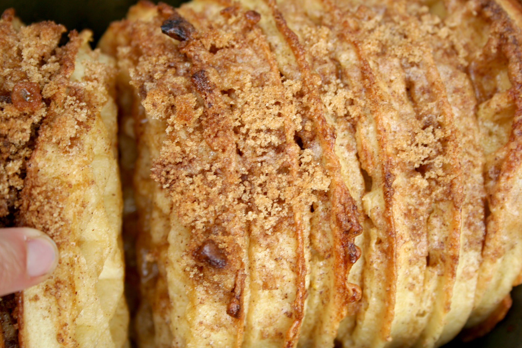 Waffle pull apart bread