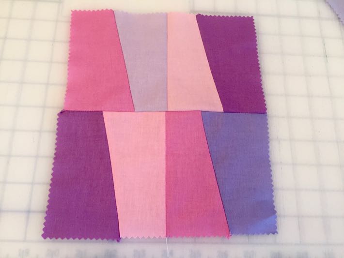 Stack and whack quilt block