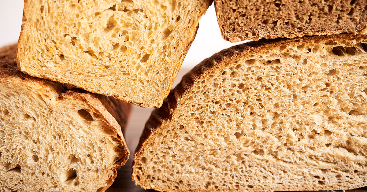 Close UP of  Different Types of Bread