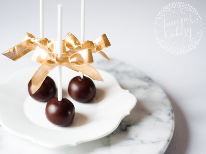 Chocolate Covered Peanut Butter Balls on a Stick