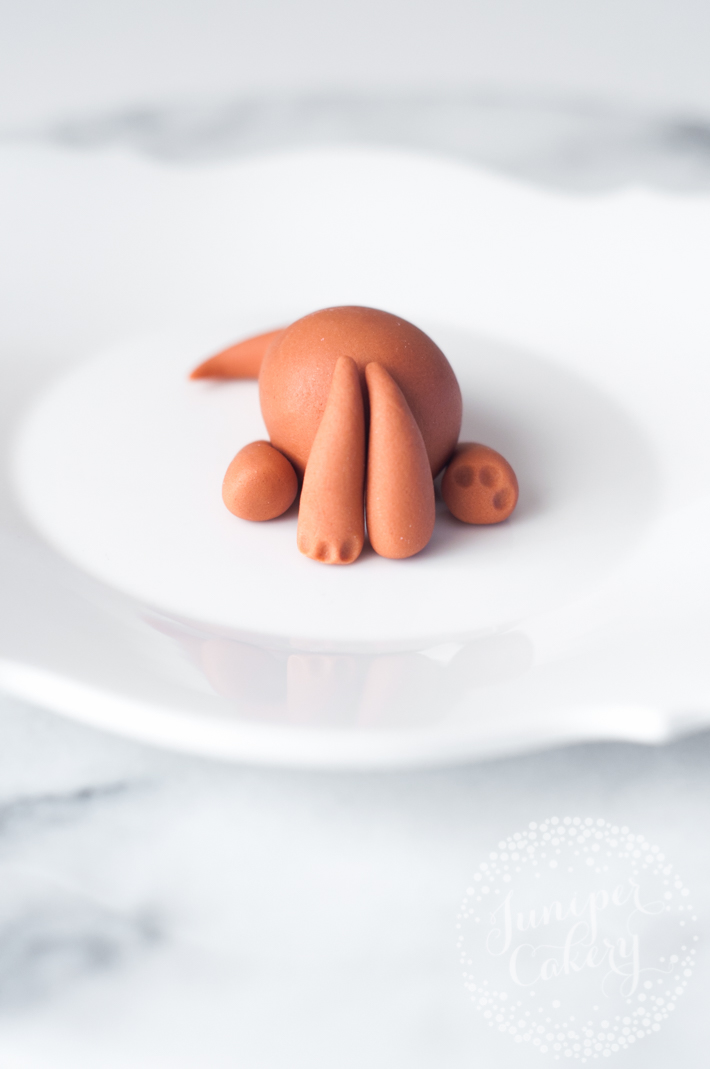 How to make a dinosaur cake topper from gum paste