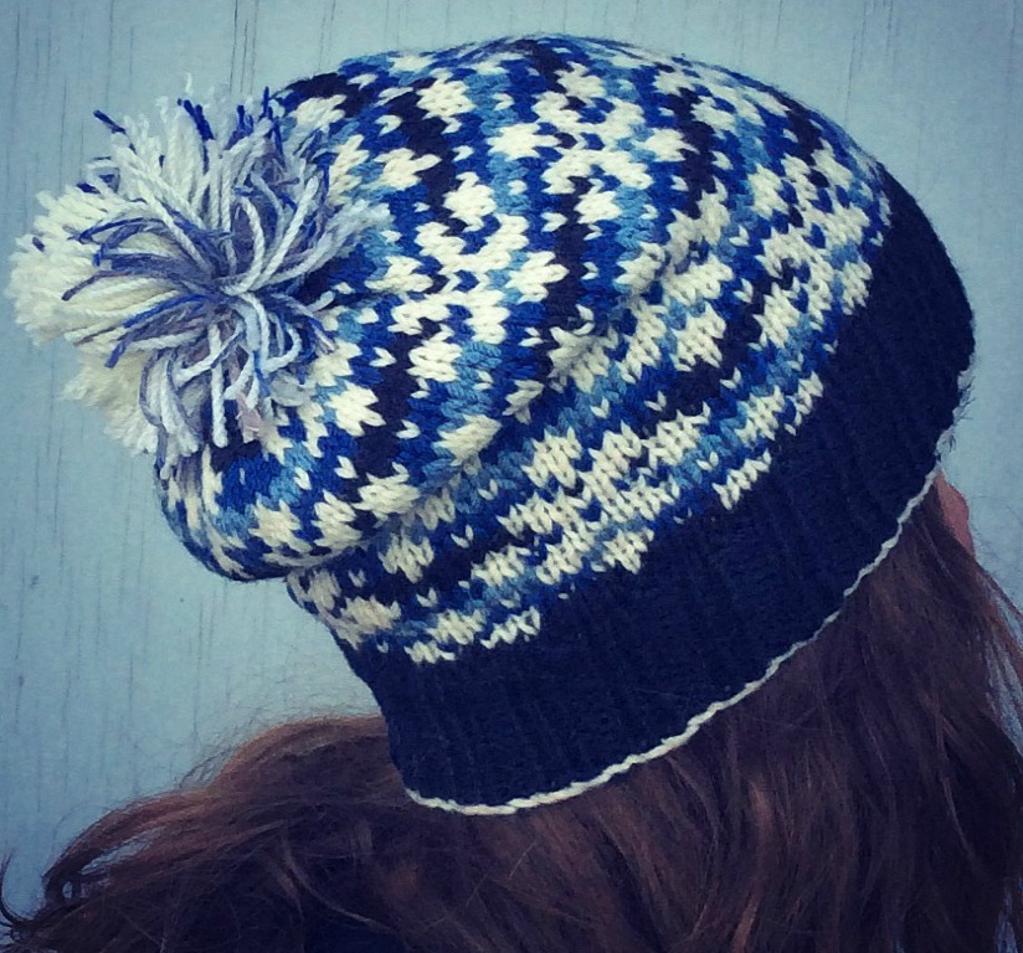 Snowflakes at Night Hat