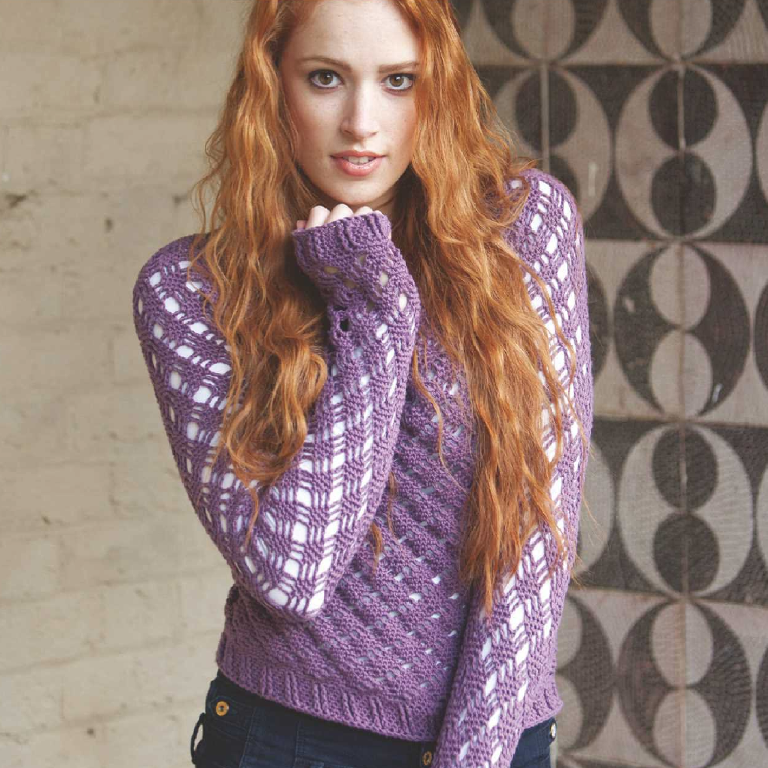 Lacy Sweater Crochet Pattern