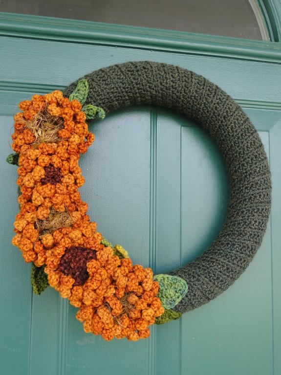 Sunflower Wreath Crochet Pattern