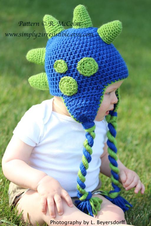 Dinosaur Hat Crochet Pattern