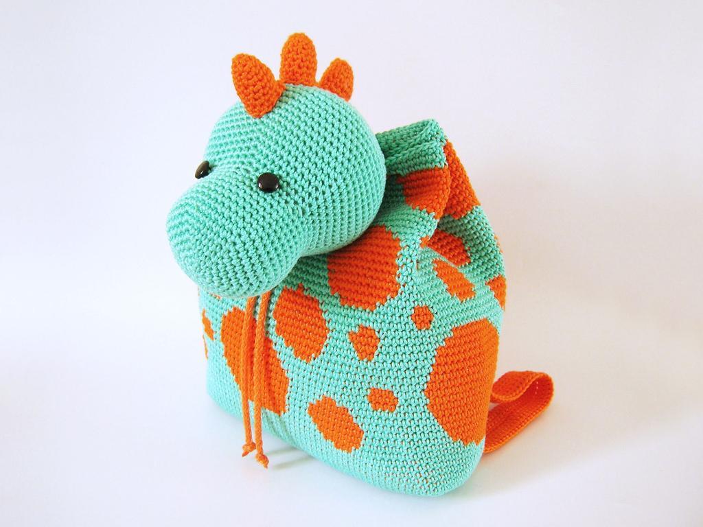 Dino Backpack Crochet Pattern