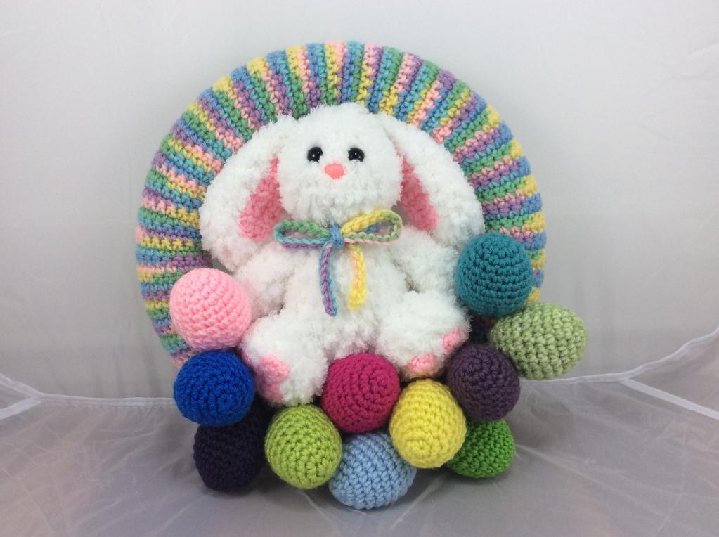 Easter Bunny Wreath Crochet Pattern