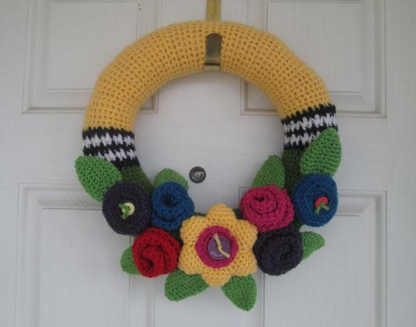 Summer Floral Wreath Crochet Pattern