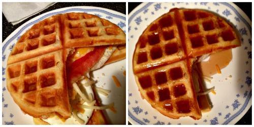 Waffle sandwiches