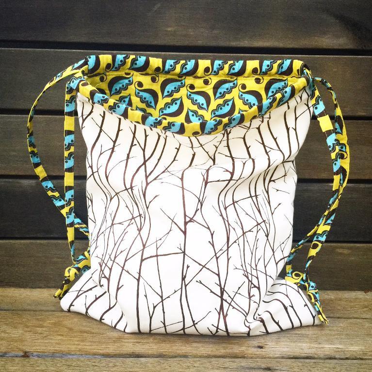 Nature-Inspired Drawstring Backpack