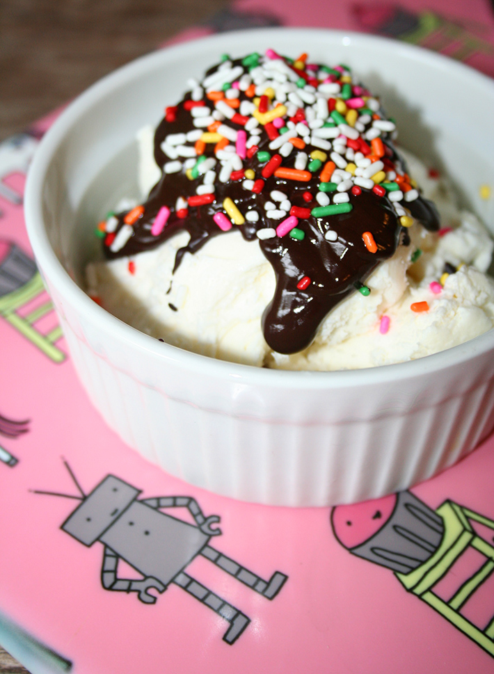 Sweetened Condensed Milk Ice Cream Sundae