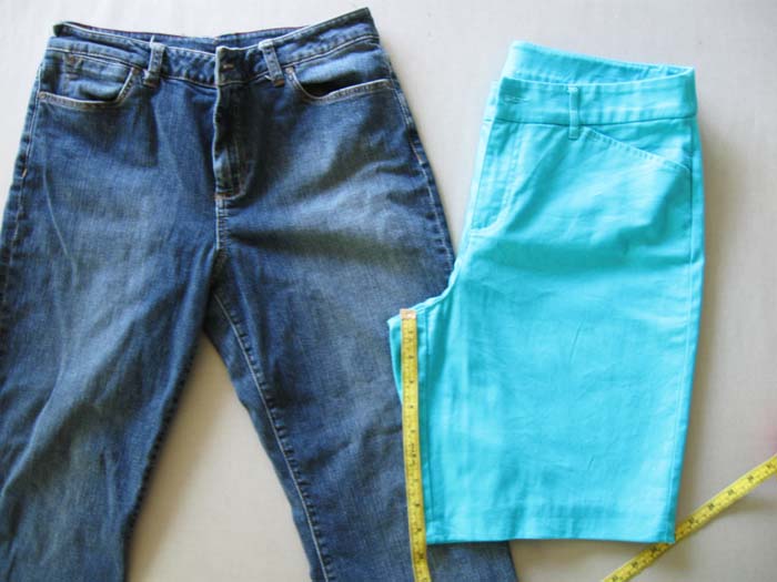 measure inseam of shorts