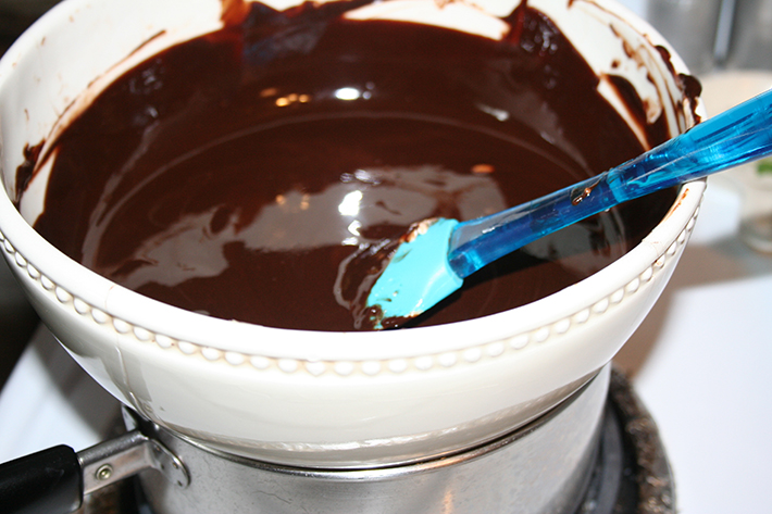 Melt the chocolate
