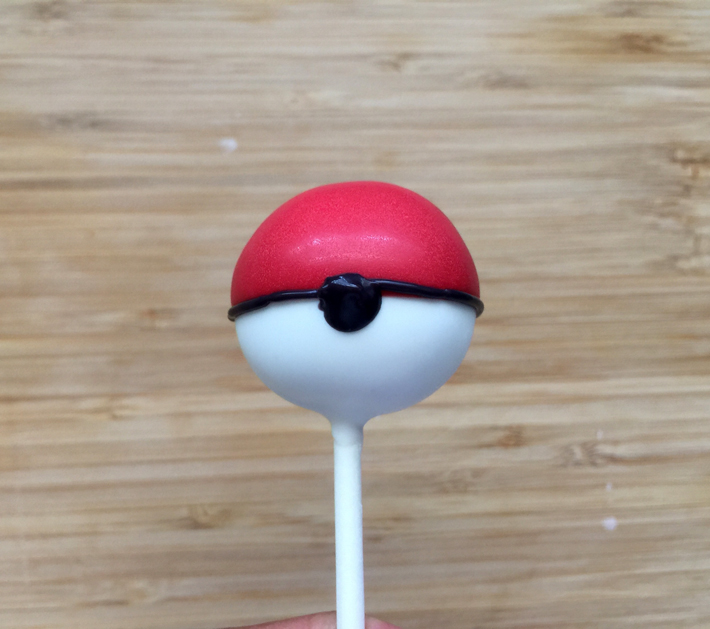 Pipe a Black Spot on Pokemon Cake Pops