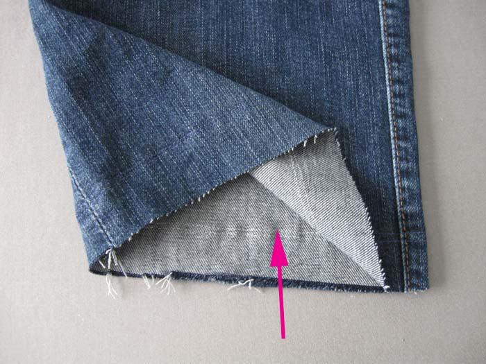 running stitch on edge