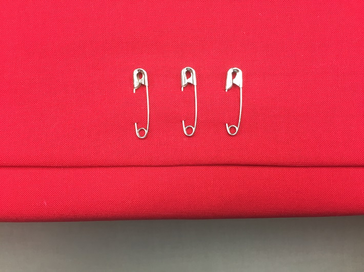 secure with safety pins