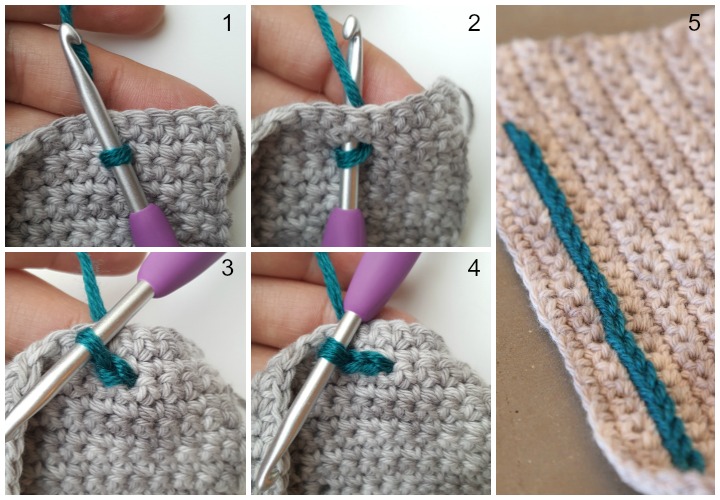 1 Surface Slip Stitch