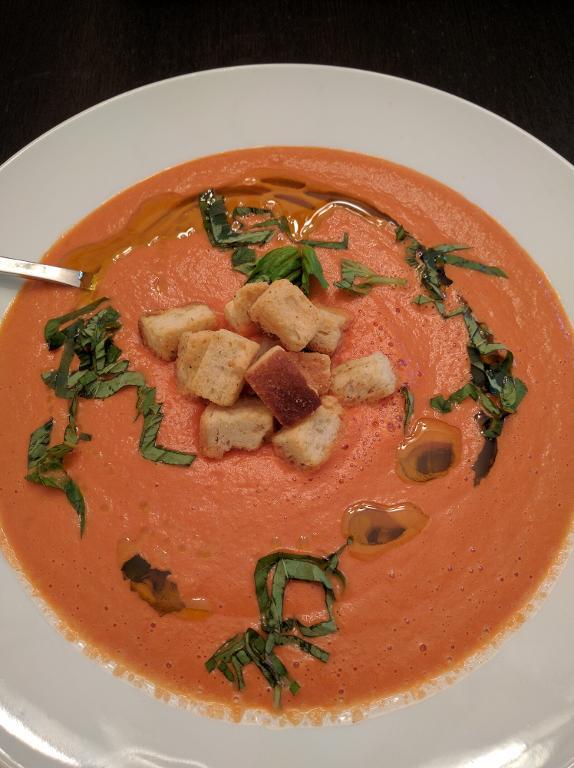 Soup with croutons