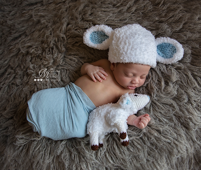 newborn lamb hat