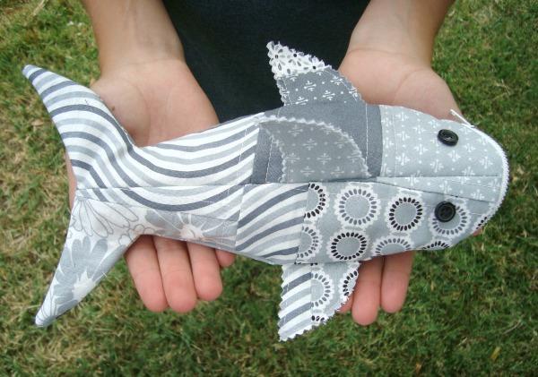 Patchy Shark Pencil Case