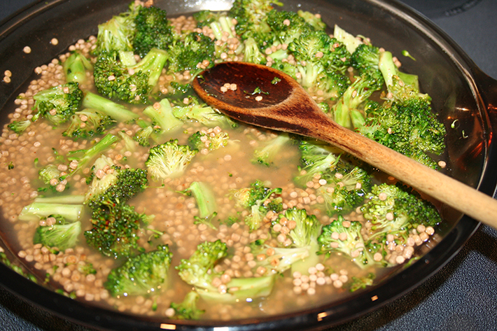Add broth and seasonings