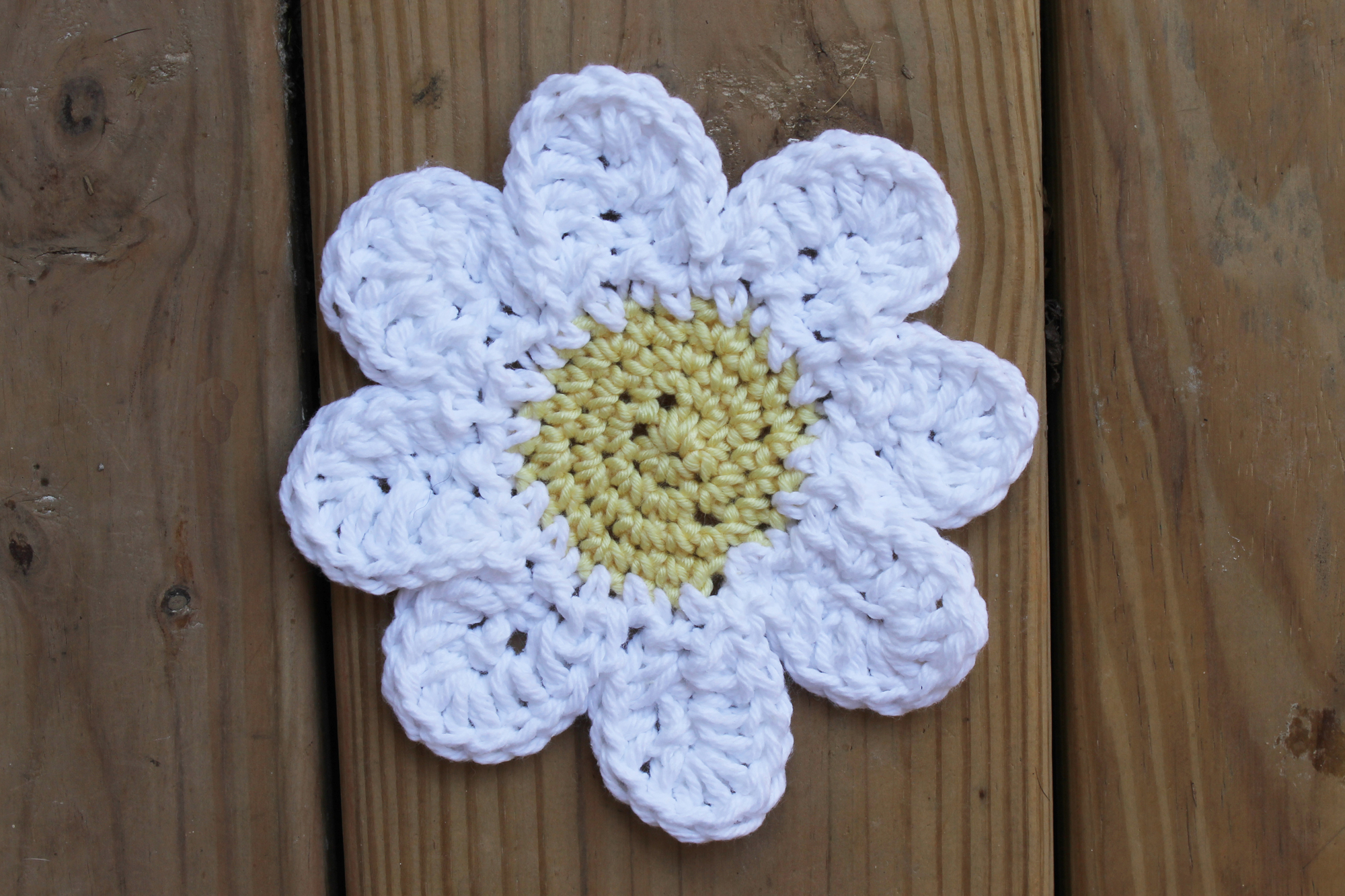 Crochet daisy