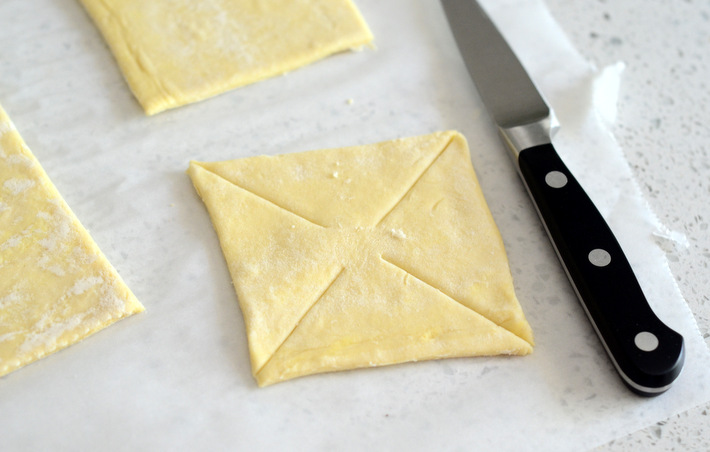 How to Cut Pastry Dough to Make a Pinwheel Danish